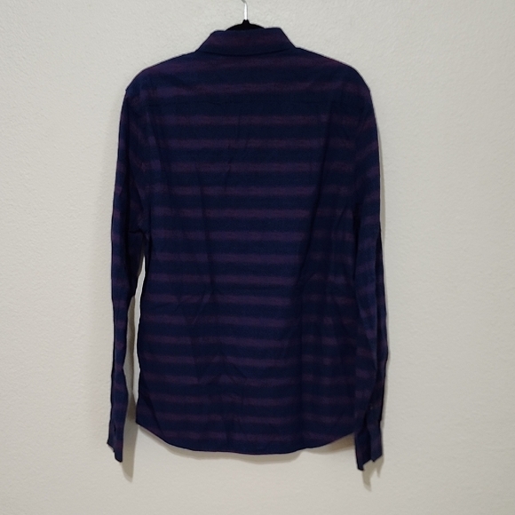 Buffalo David Bitton Blue and Purple Casual Button Down Shirt - Picture 9 of 11